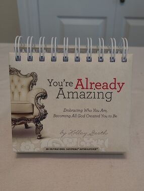 You're Already Amazing Daily Inspirational Desk Calendar - White/Cream